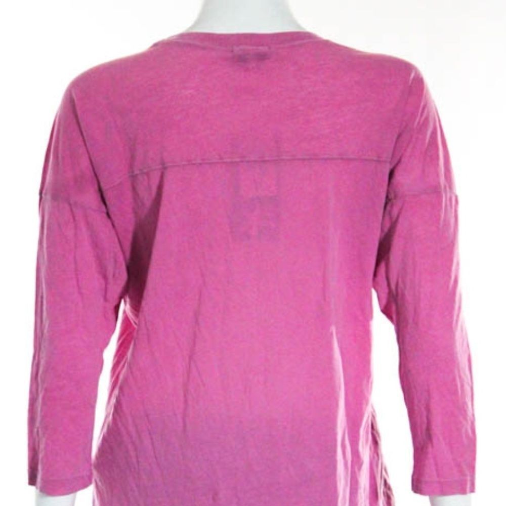 NEW Splendid Pink Cotton LS Scoop Neck Shirt S - Picture 5 of 7